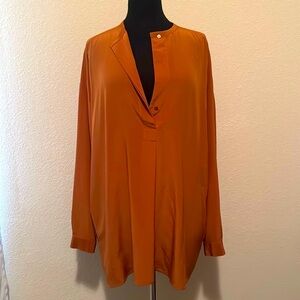 Vince Long Sleeve Blouse with Pockets Medium